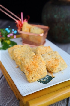 蛋黄麦香茄盒酿